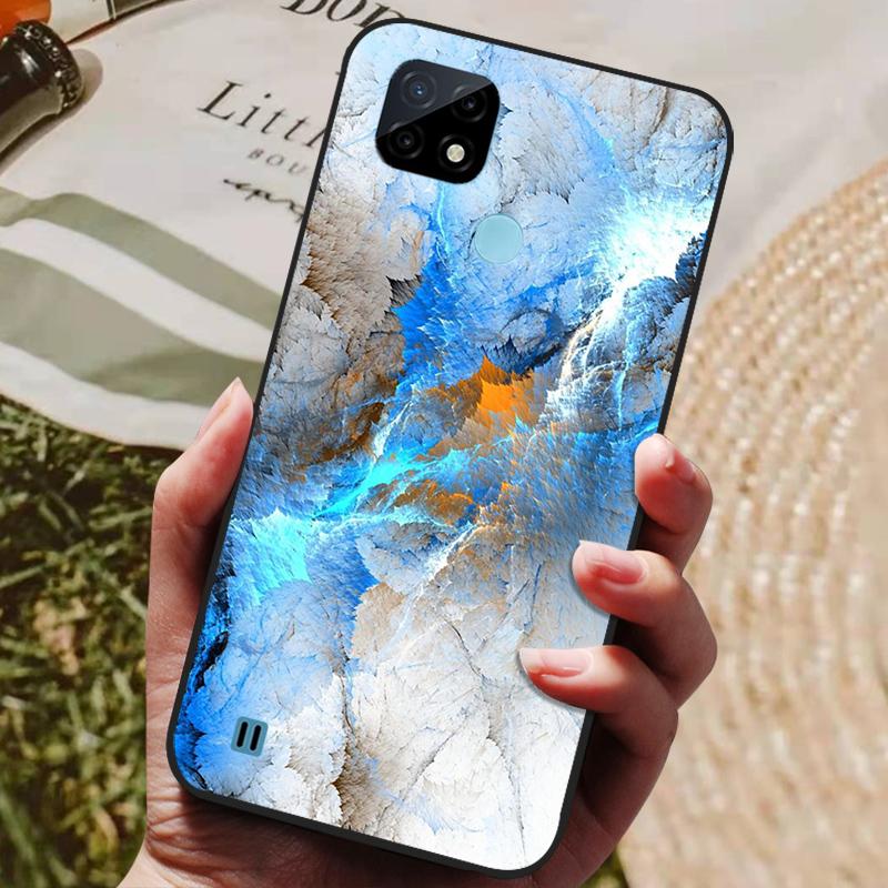 

Для Oppo Realme C21 Чохол Силіконова Задня Кришка Чохол для Телефона для Realmi Realme C21 C 21 Чохли М який Бампер coque RealmeC21 2021 C 21 For Realme C21