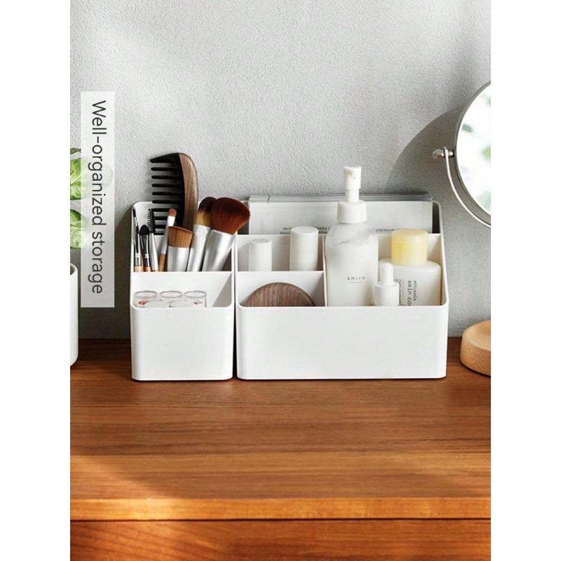 Living Room Desktop Storage Box Plastic Office Cosmetics Finishing Box Remote Multi-function Finishing Storage Box Bat
