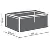 Perel Garden Housse De Protection Pour Table De Jardin Maximum 160 Cm, Anthracite, 165 X 105 X 75 Cm - OCT160