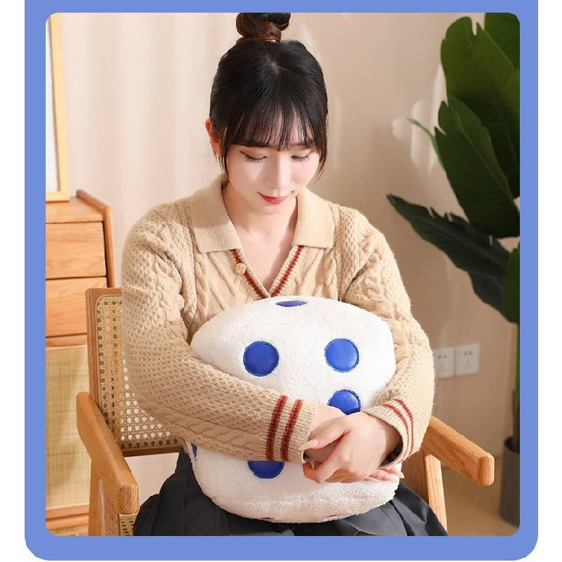 Dice Toy Plush Cartoon Stuffed Doll Cushion Home Decoration Cute Gifts Kids