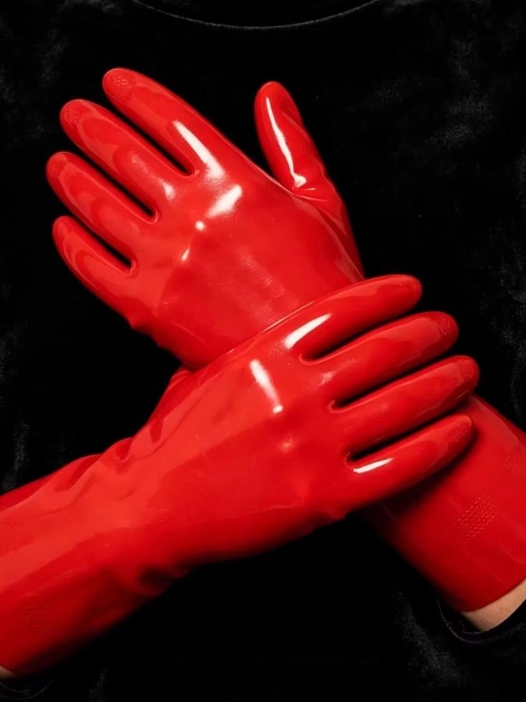 Rode Lange Handschoenen Avondfeest Cosplay Kostuum Operahandschoenen