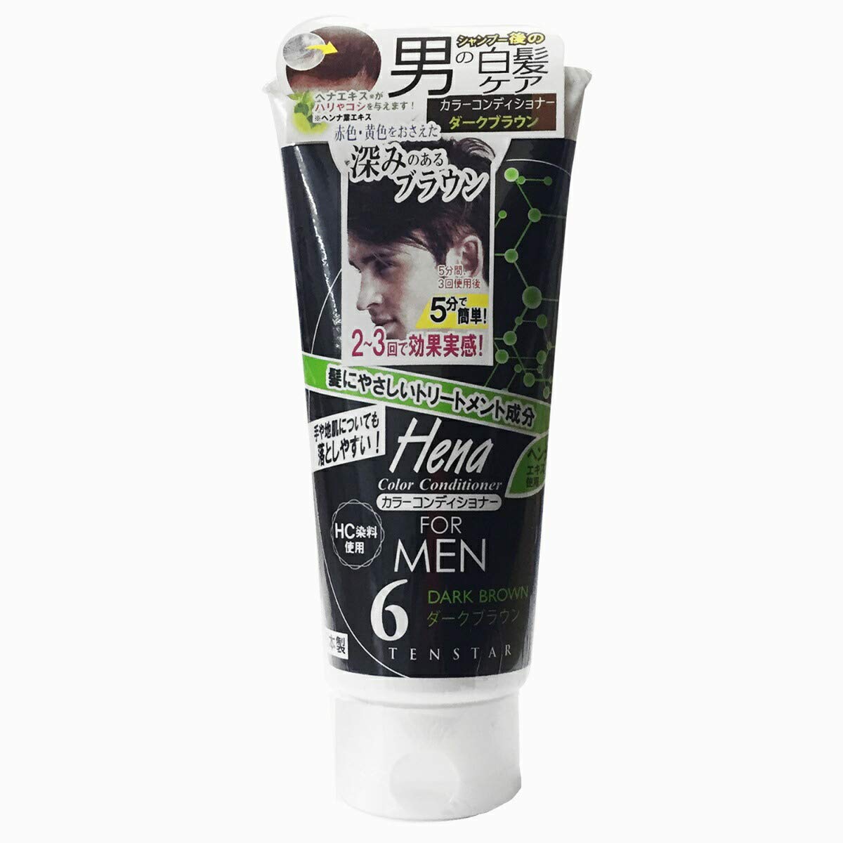 

Sanpo Ten Star Color Conditioner MEN Dark Brown 178g