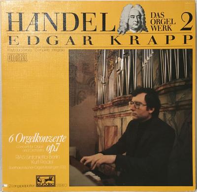 LP Record GEORG FRIEDRICH HÄNDEL - EDGAR KRAP - The Organ Works 2 - Vol. V Total 301461435 Eurodisc Germany Classical Used