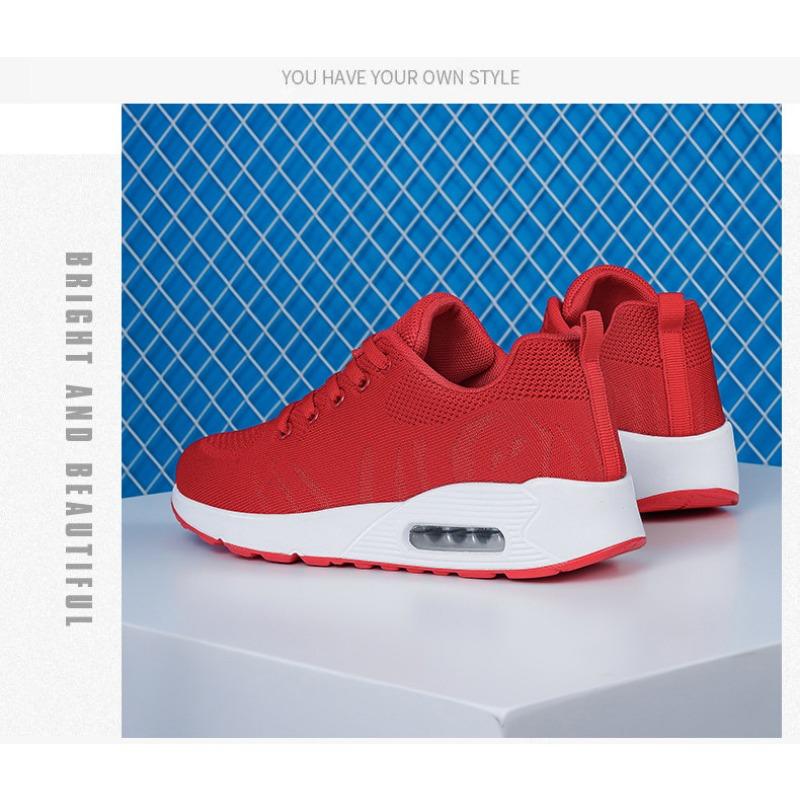 Весна Новые Дышащие Спортивные и Повседневные Туфли из Сетки Flyknit Корейское Издание — фото 18