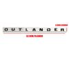 Car 3D ABS Letters Outlander Logo Decals Sticker For Mitsubishi Pajero Outlander XL Montero Lancer Triton Galant ASX Xpander