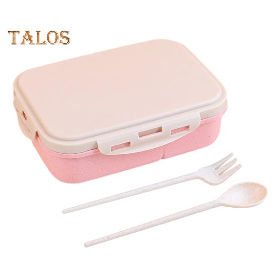 Коробка для хранения обеда противоскользящий держатель для еды легко носить с собой удобный семейный контейнер для хранения еды школьные принадлежности розовый 689₽