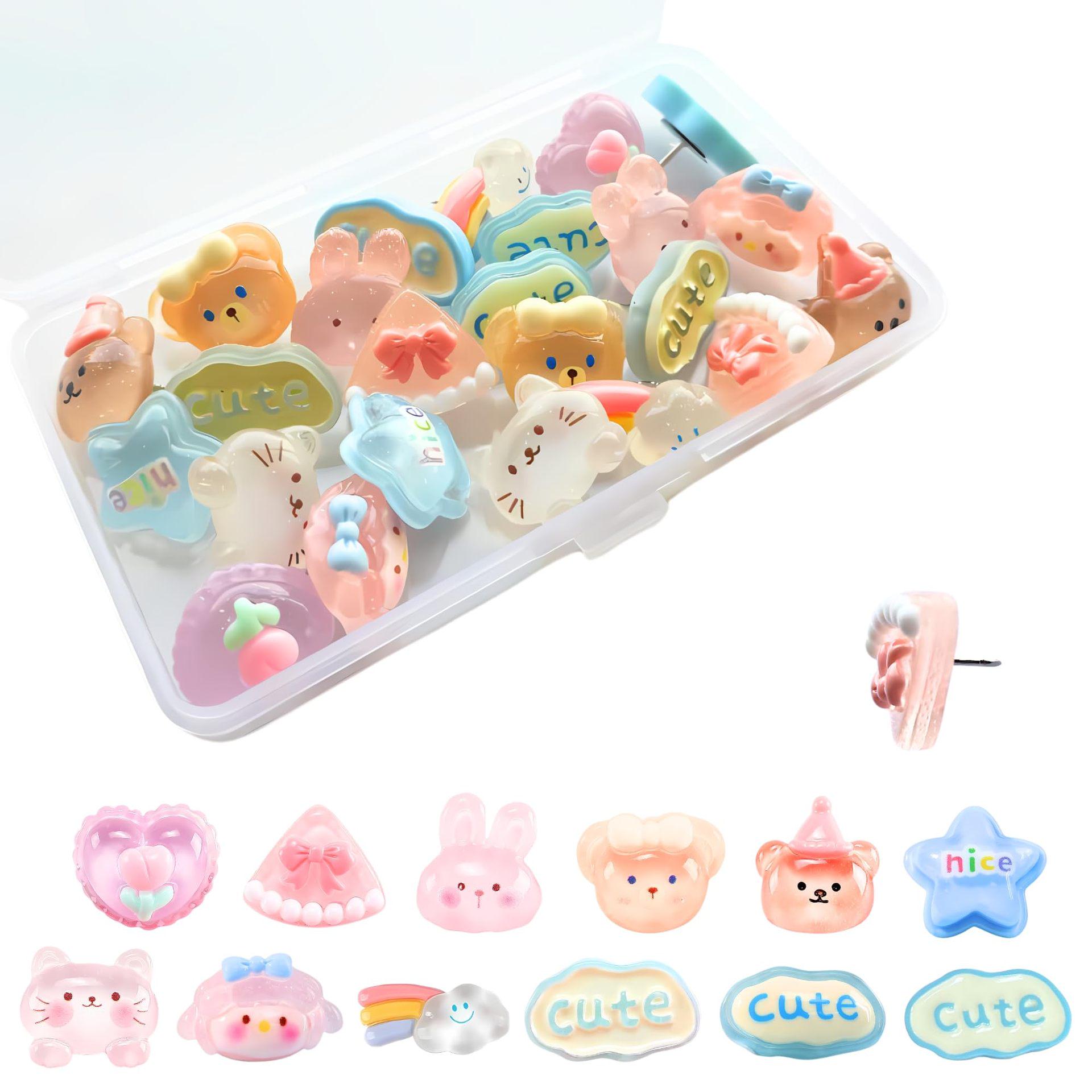 

Cute Cat Cartoon Pushpins for Cork and Felt Boards 12 pieces/box