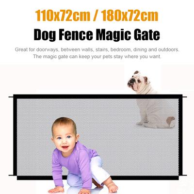 Pet Dog Barrier Fences Pet Isolated Network Folding Breathable Mesh Play Dog Safety Fence for Stairs Doorways Indoor and Outdoor