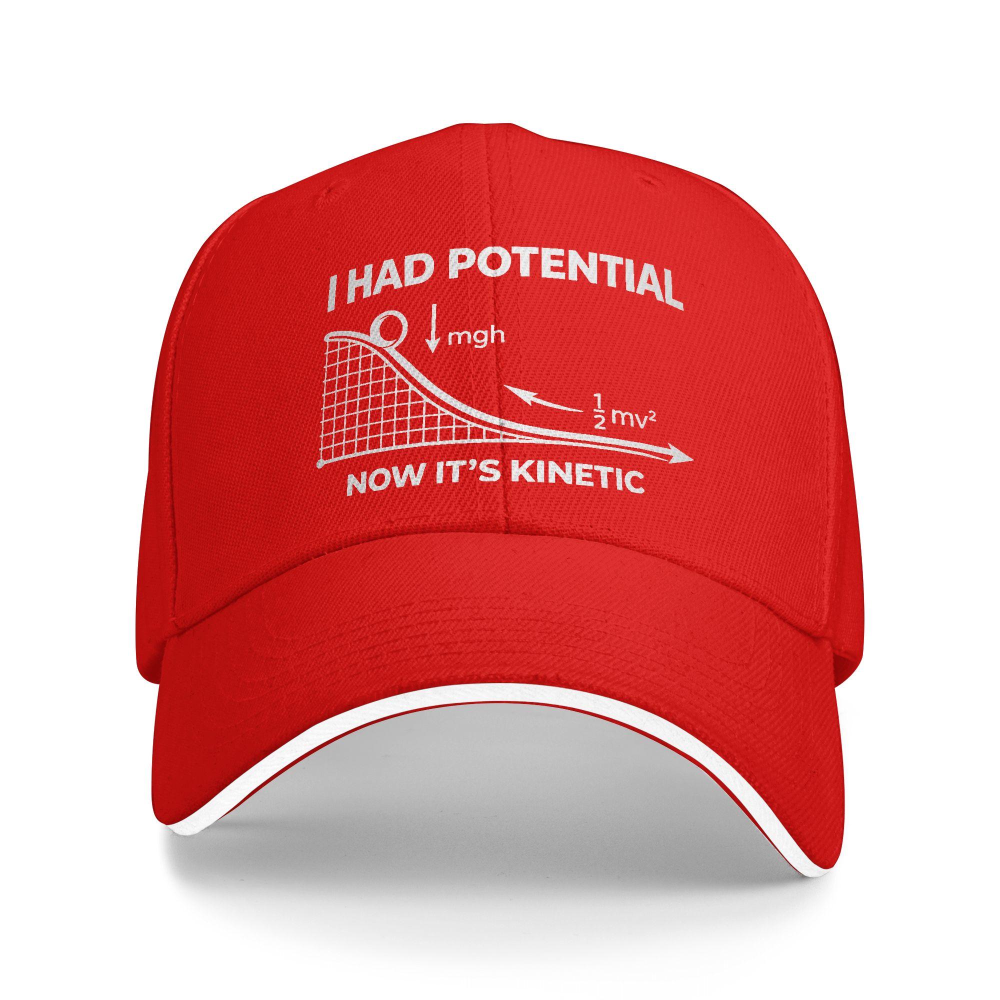 

Potential to Kinetic Energy Project Hail Mary Baseball Cap Women Design Trucker Hat Summer Casual Hiking Fishing Snapback Cap As Picture красный