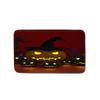 Halloween Shower Curtain Floor Mat Combination Four-Piece Set Bathroom Toilet Carpet Shower Room Foot Mat