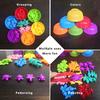 1 Bucket 36/40/56Pcs Anti-deform Baby Toy Stimulate Thinking Skills Exercise Fine Game Dinosaur Sorting Multicolor Enlightenment