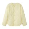 Autumn/Winter Hot-Selling Diamond Quilted Jacket with Round Neck