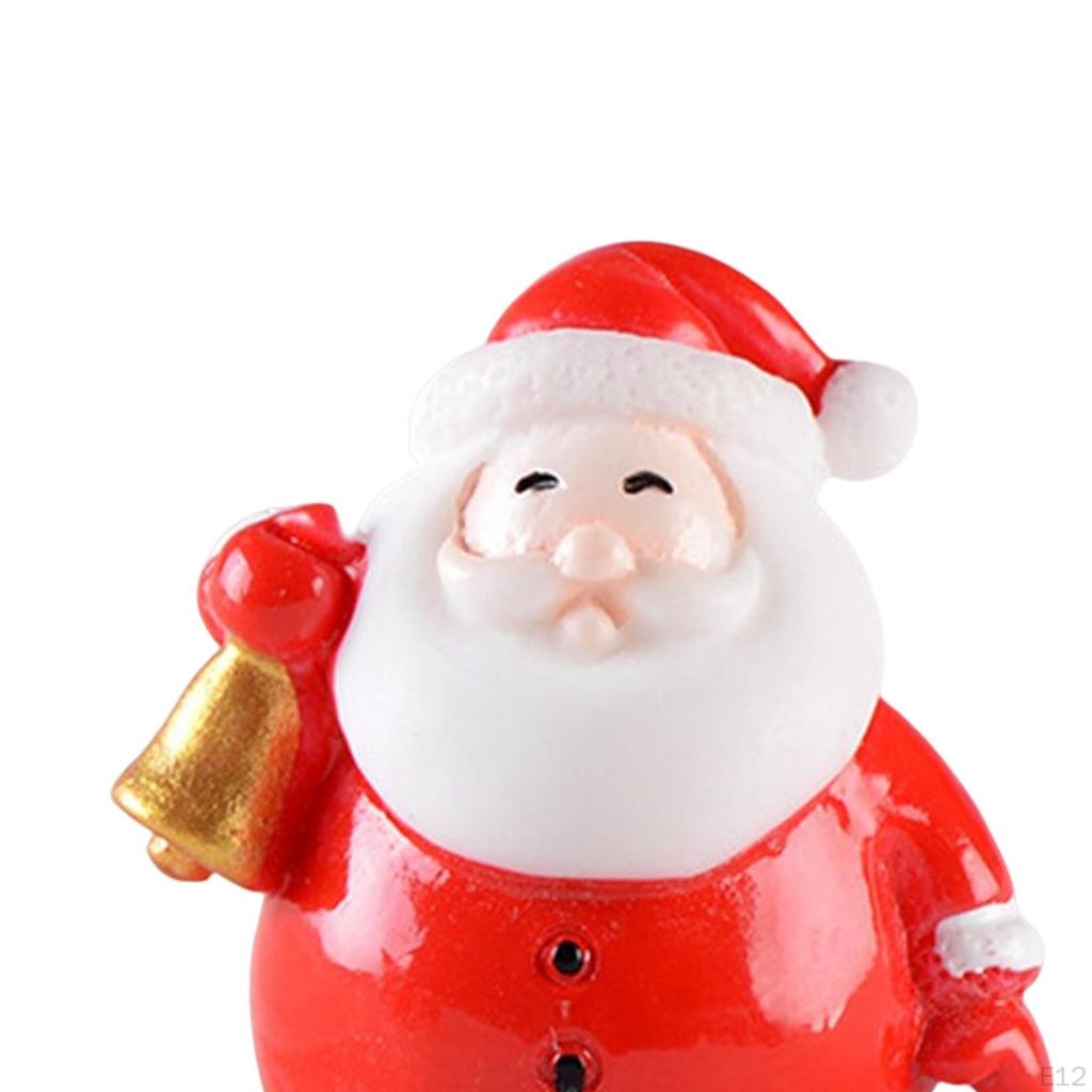 Christmas Old Man Figurine Sculpture Small Character Miniature for Home Decor Decoration