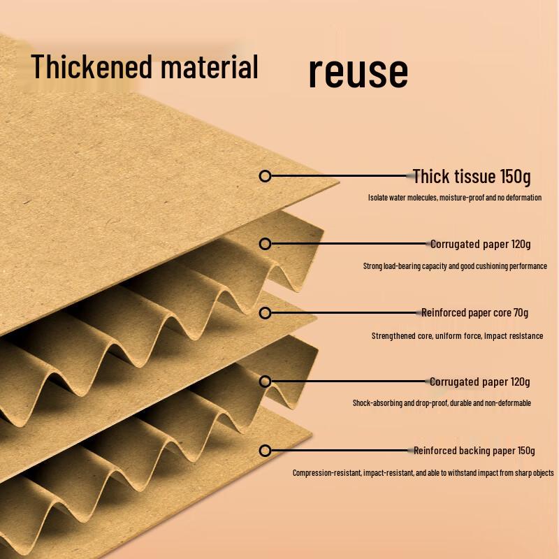 Deli Extra Large Heavy-Duty Corrugated Moving & Packing Boxes