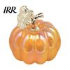 Electroplated Leaves Ornament Acrylic Simulation Pumpkin Decor, Halloween Fake Desktop Decoration for Table Car, Spooky Party Centerpiece Home Decor
