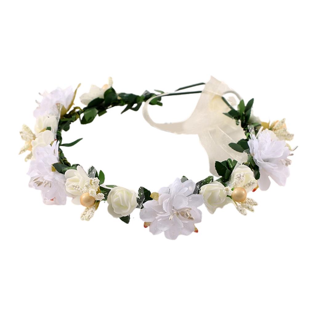 Garland Headdress Women Garland Hairband Multi Color Floral Design Hair Wreath Headpiece For Hair Diy Accessory Hair Styling