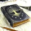 Lebensbaum Leder Grimoire Journal:  Buch der Schatten