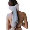 Pearl Bow Mesh Veil Headpiece for Bridesmaid & Wedding Dress Hair Clip