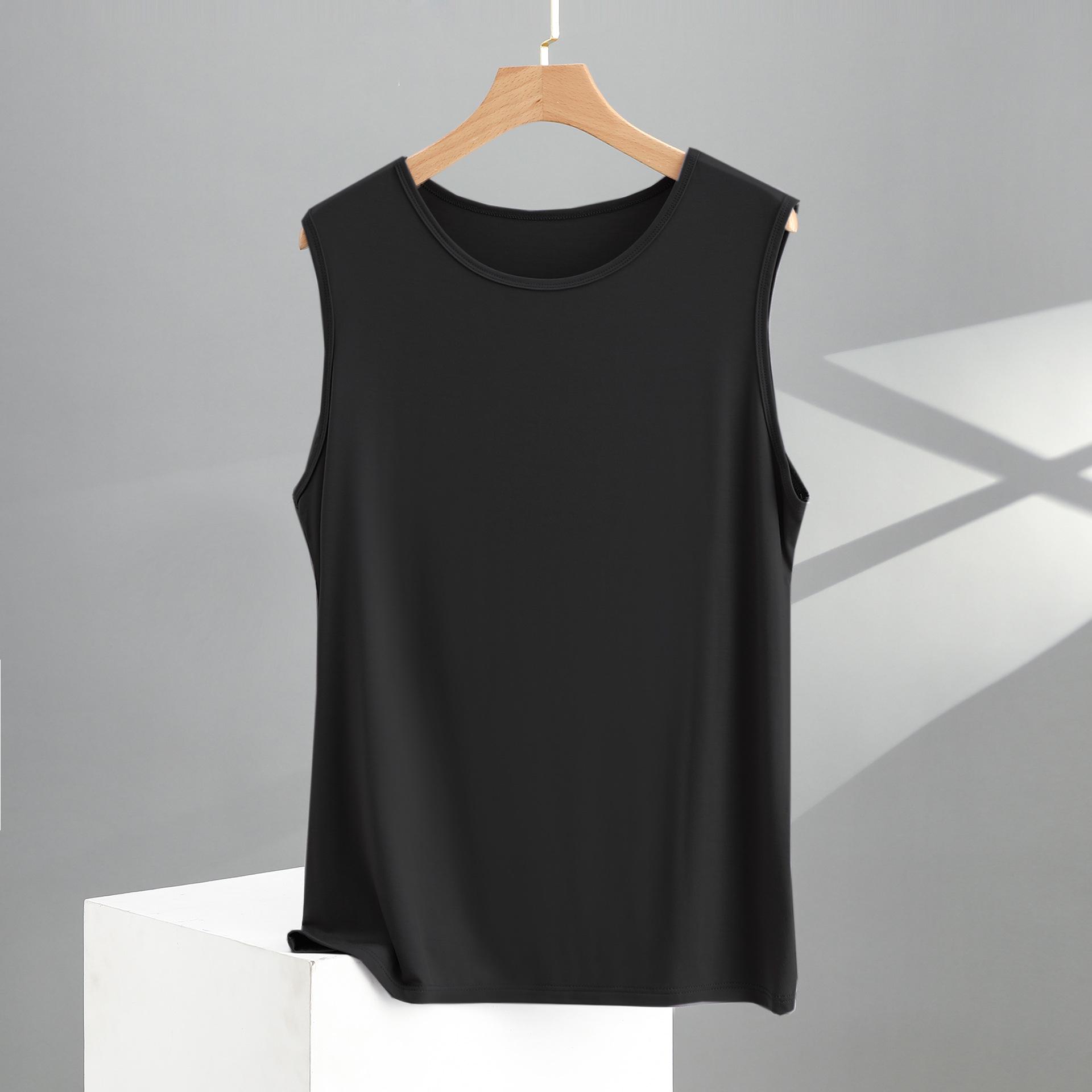 

Мужская быстросохнущая майка без рукавов из модала и ледяного шелка для летнего фитнеса XL (68-75kg)