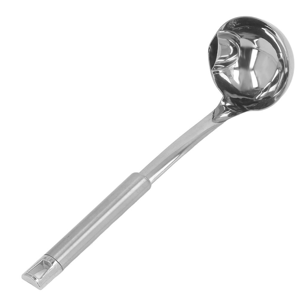 304 Stainless Steel Oil Separator Soup Ladle Oil Strainer Skimmer Spoon Soup Filter Spoon
