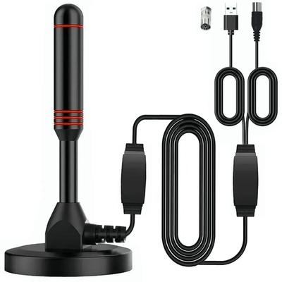 Digital-TV-Antenne 16,4ft 4K 1080P Dünne Licht Indoor HDTV Antenne mit Magnetfuß für Zuhause und