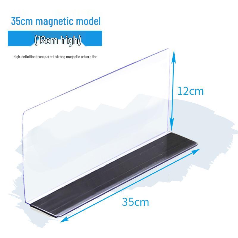 Plastic Shelf Divider for Small Items In Supermarkets and Convenience Stores