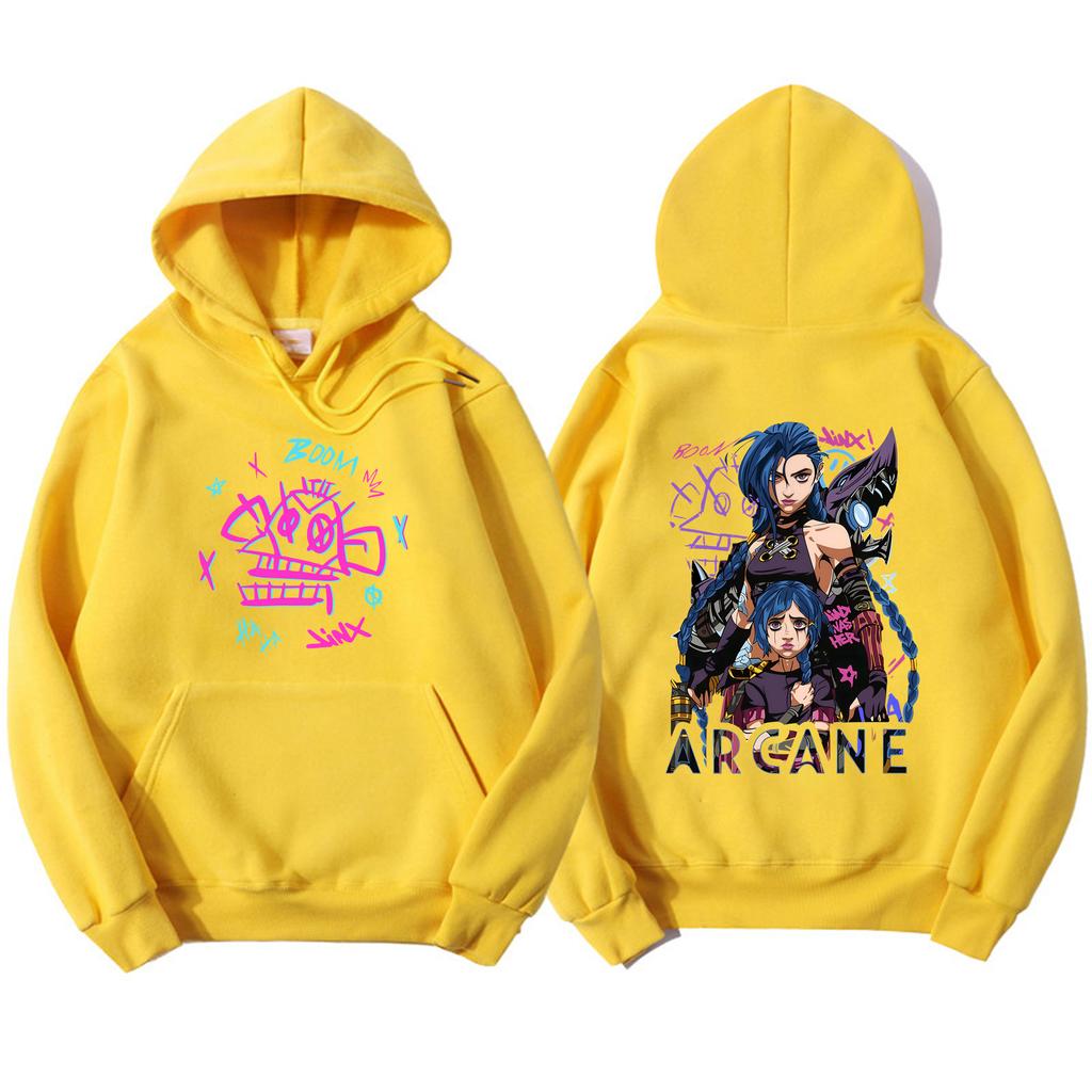 Arcane Graphic Zipper Hoody Men Women Brand Hoody Clothes Vintage Fashion New Casual Unisex Long Sleeve Pullovers