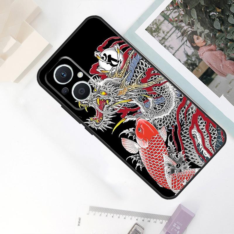 

Japanese Dragon Style Case For OPPO Reno 11F 4Z 5Z 8T 10 Pro 4 6 7 8 5 Lite OPPO Find X6 Pro X2 X3 X5 Lite Cover OPPO Reno8 Lite