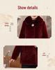 Velvet Mid-Length Winter Coat for Middle-Aged & Elderly Women - Warm Cotton Jacket for Grandma