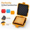 Microwave Sandwich Maker Pan for Toasted Bread and Sandwiches, Kitchen Cooking Tray