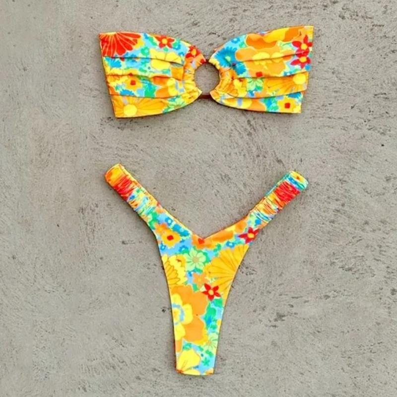 Micro Bikini Push Up Dámske Plavky Módna Potlač Bikini Súprava Rozdelený Plážový Oblek Leto 2026 Nové Plážové Oblečenie Dámske Plavky 2-dielne