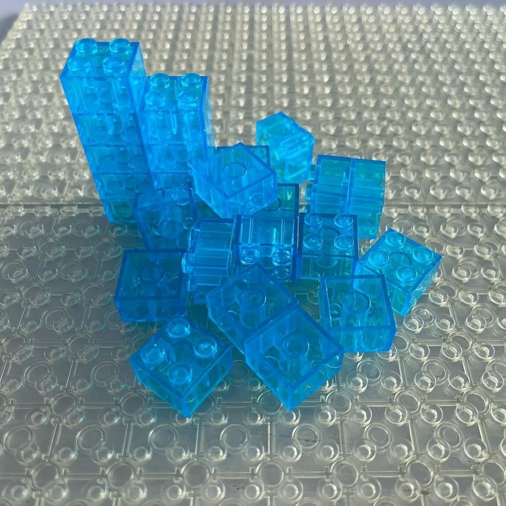 20 buc Cărămidă Transparentă Clară 2x2 Bloc de Construcție Piese MOC Jucării Pentru Copii Casă DIY Cascadă Compatibil 3001 3003