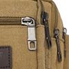 Men's Outdoor Canvas Waist Bag - High Capacity Durable Fanny Pack for Sports & Travel (Water-Resistant Phone Purse)