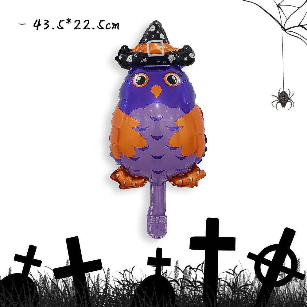 

Halloween Balloons, Skulls, Bats, Pumpkin Heads, Aluminum Balloons, Ghost Festival-Themed Party Decorations mini owl wizard