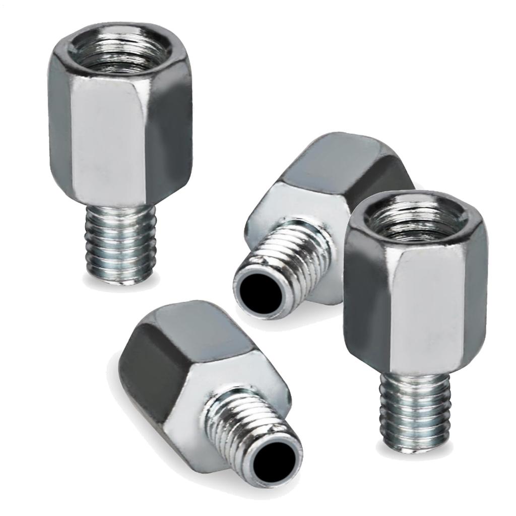 Motorcycle Mirror Adapter, 4 Pieces Screw Conversion Adapter Extension Adapter