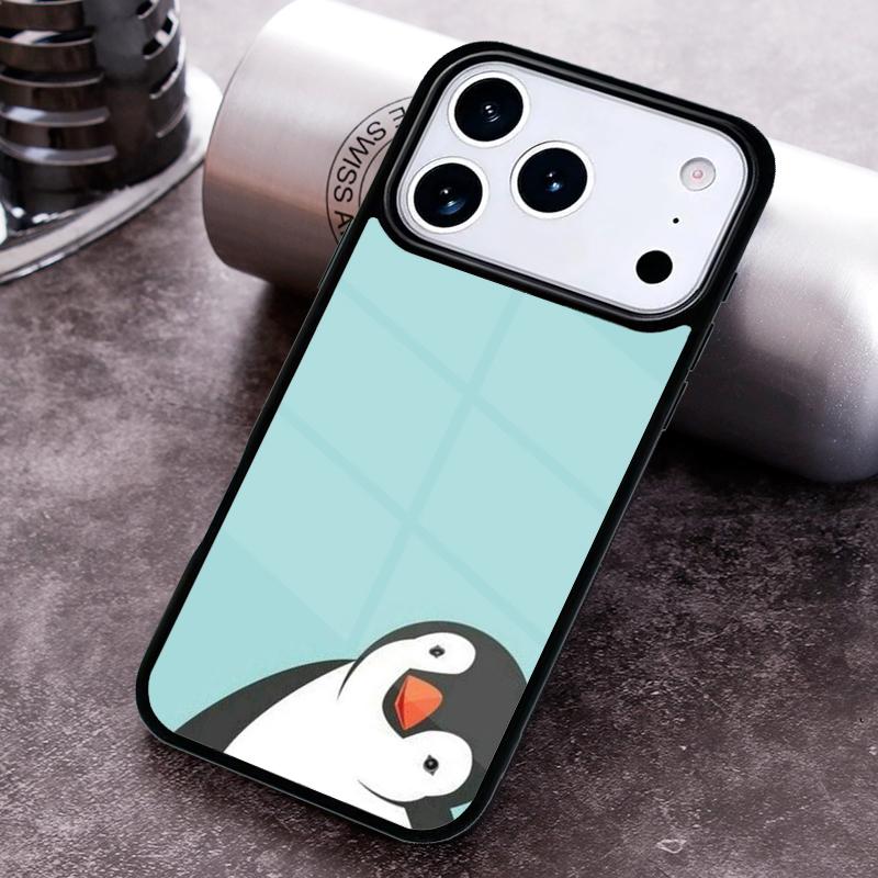 Cute Penguin Pattern Phone Case For iPhone 17 16 15 14 13 12 11 Pro Max Plus 17Air Soft Silicone Cover