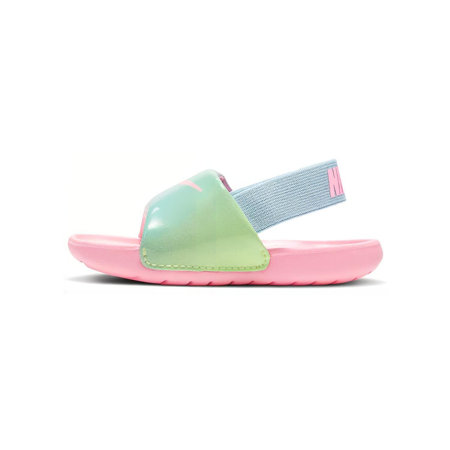 Nike Kawa Slide Low top Toddler Shoes Pink Blue Green Infant And Toddler CW1658-600 26