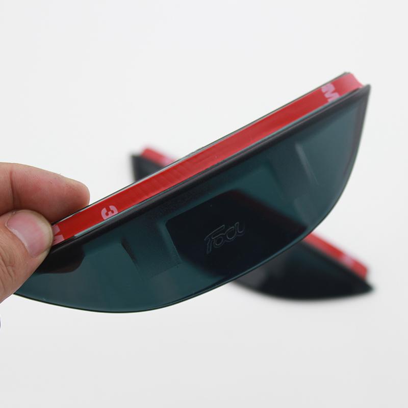 A Little Change PC Rain Eyebrows In Rearview Mirror Awnings Shelters Sticker For Ford Focus 3 4 MK3 MK4