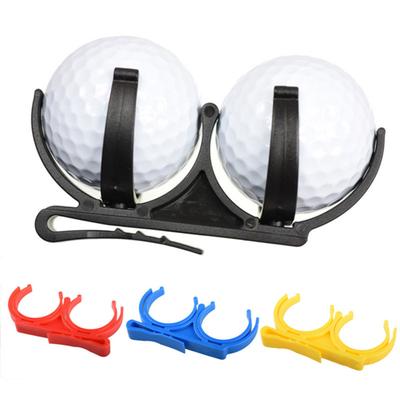 Clip para sujetar pelotas de golf, pinza giratoria con agarre seguro, organizador profesional plegable y portátil para 2 pelotas de golf, accesorios de golf, regalo para golfistas
