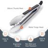 9/12 Inch Stainless Steel BBQ Grilling Tongs Salad Food Clip Non-Slip Handle Bread Serving Tong Cooking Barbecue Clip Clamp