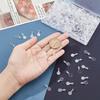 200pcs Plastic Flat Pad Pendants Oval Convenient Glue-on Flat Pad Bails Transparent Acrylic Transparent Cabochon Pendants