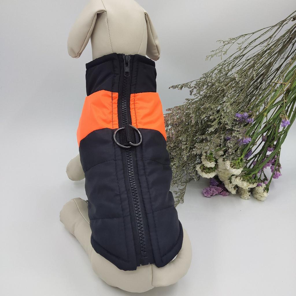 Pet Dog Ski Clothes Dog Clothes Warm Cotton Jacket Punching Jacket