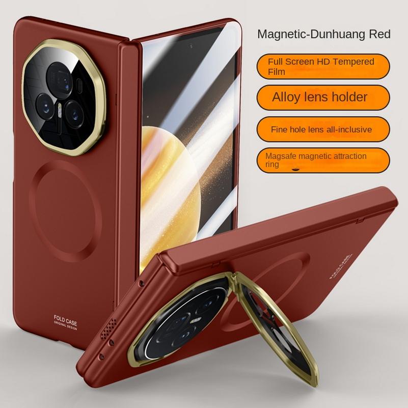 Magsafe Magnetic With Privacy Tempered Glass Flim Full Protect Case For Honor Magic V 3 Magic V3 Spring Hinge Holder Cover