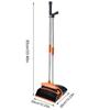 Stand Up Broom And Dustpan Folding Long Handle Broom With Upright Dustpan Household Cleaning Tool For Home Indoor And Outdoor