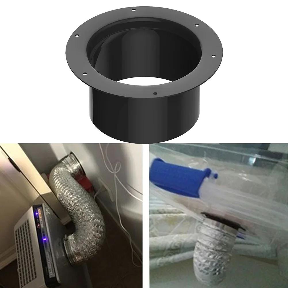 ABS Wall Flange Connector For Ventilation Pipe Air Ducting Connection Round Home Improvement Ventilation System Components