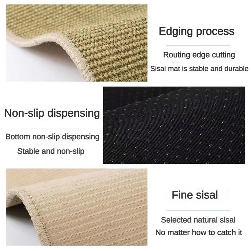 Cat Scratcher Sisal Mat Board Cat Scratch for Sharpen Nails Scraper Cats Tree Cat Scratching Post Sofa Mats Furniture Protector