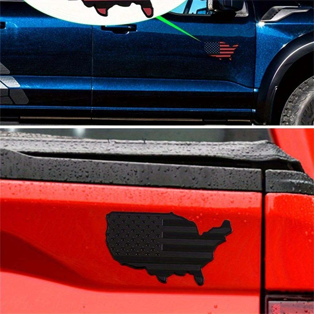 USA Egyesült Államok Amerika Zászló Térkép Sárvédő Embléma Autók Teherautók Laptop Fal Autó Motorkerékpár Külső Kiegészítők