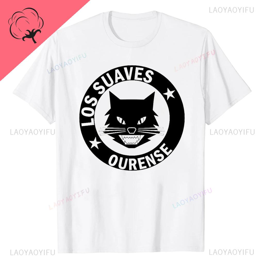 Los Suaves Ourense Samurai Top Tshirts Summer Shortsleev Round Collar Printed Men Casual Oneck Harajuku Ventilate Unique Tops