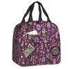 Pattern Insulated Lunch Box for Women Warm Cooler Thermal  Bag Kids School Children Food Picnic Container Tote