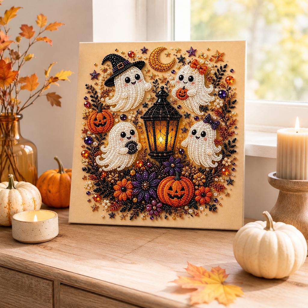 Halloween DIY Painting Set - Home Decoration Art Piece, Suitable as a Small Gift for Holiday Parties